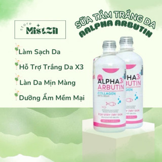 Sữa Tắm Trắng Da Alpha Arbutin 3+ Plus Giúp Da Trắng Khoẻ Hàng Chính Hãng Thái Lan