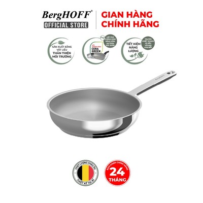 Chảo thép Berghoff Helix 16/24/30 CM làm từ thép 18/10 bảo hành 24 tháng chính hãng