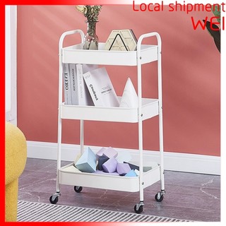 Nhà bếp Nhiều lớp Đồ ăn nhẹ Giá đỡ Di chuyển hoàn thiện xe đẩy nhỏ Với bánh xe Kệ nhà vệ sinh Phòng tắm Sắp xếp kệ