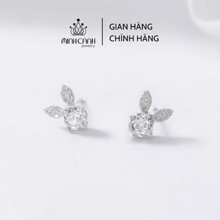 Bông Tai Thỏ Đá Bạc Ta - Minh Canh Jewelry