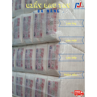 50 gói Khăn giấy rút lau tay đa năng loại tốt, dày, 100 tờ 2 lớp
