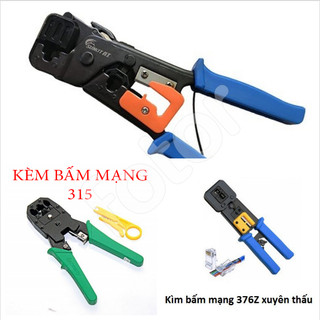 Kìm mạng, kềm bấm đầu mạng sunkit 868g - xuyên thấu 376z - 315 đa năng