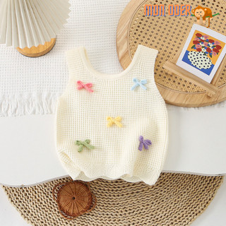 Áo ghi lê len dệt kim chui đầu đính nơ dành cho bé gái cực xinh AGL19