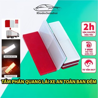 Tấm Phản Quang Đuôi Xe Ô Tô Bằng Nhựa Cảnh Báo An Toàn Lái Xe Ban Đêm
