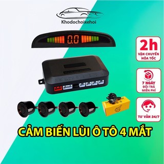 Cảm Biến Lùi 4 Mắt Cho Xe Ô Tô Cảnh Báo Va Chạm