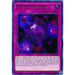 Lá bài thẻ bài Crush Card Virus - Ultra Rare - Tặng bọc bài nhựa bảo quản