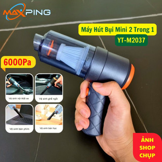 Máy hút bụi mini cầm tay yt-2037, máy hút bụi không dây lực hút 6000mpa, máy hút bụi ô tô, xe hơi, máy tính