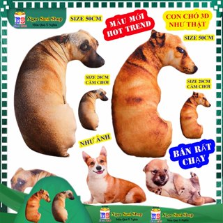   MUA LÀ CÓ QUÀ  GẤU BÔNG CON CHÓ 3D LIẾC SIÊU HOT HIT MẪU MỚI ĐỘC LẠ - thú bông đồ chơi doll toys 