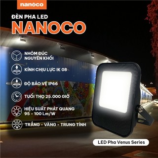 Đèn pha led ngoài trời 100w, 150w, 200w nanoco - chiếu sáng biển quảng cáo, sân vườn, kho bãi nhà xưởng công trình