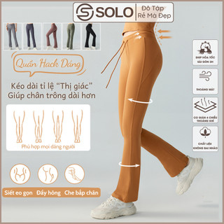 Quần Tập Gym Yoga Legging Ống Loe Cạp Cao Thể ThaoThun Poly Siêu Mềm Thoáng 𝙎𝙤𝙡𝙤 𝙎𝙥𝙤𝙧𝙩𝙨𝙬𝙚𝙖𝙧 7960