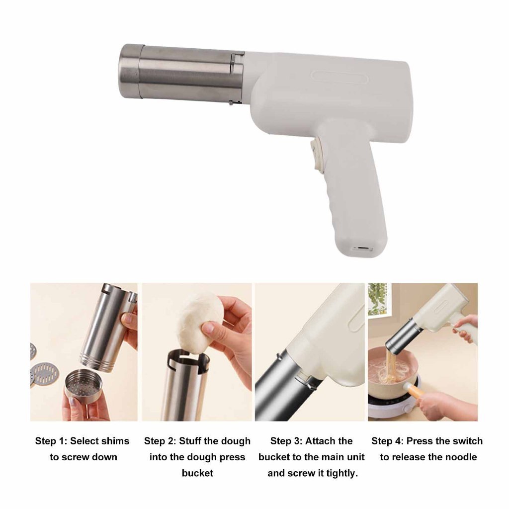 Máy làm bún phở tại nhà Máy làm mì cầm tay ống điện nhỏ sạc USB tiện dụng