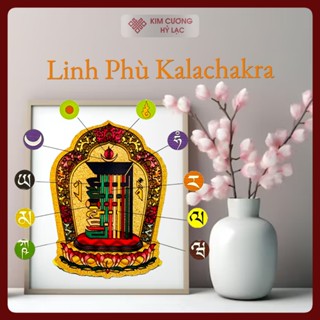 Decal Dán Cửa Kalachakra, Miếng Dán Kim Cang Thời Luân [Mật Tông Việt Nam] Thịnh Vượng Và Bình An