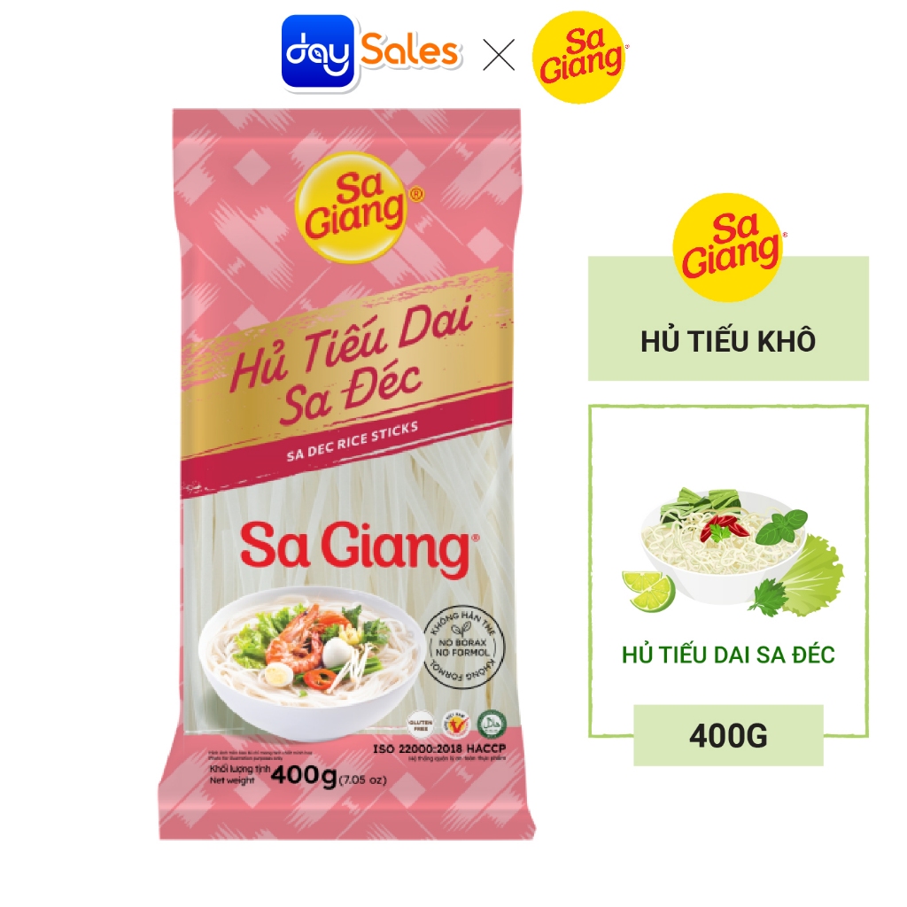 Hủ Tiếu Dai Sa Đéc SA GIANG (Túi 400g)