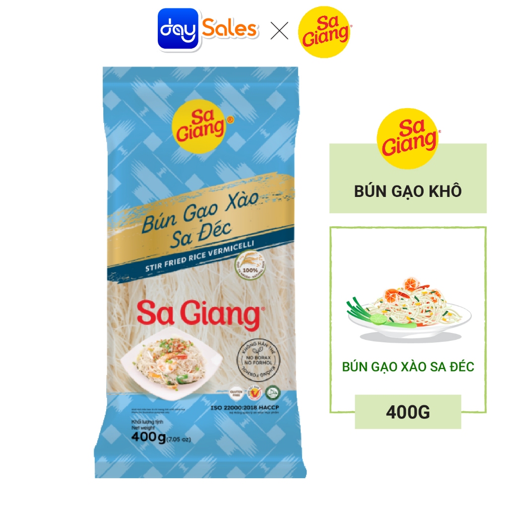 Bún Gạo Xào Sa Đéc SA GIANG (Túi 400g)