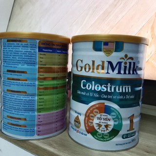 Sữa GoldMilk colostrum 1-2-3 ,gain,grow 900g