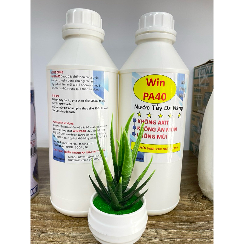 Nước Tẩy Đa Năng-Nước Tẩy Dàn Lạnh WIN PA40 ( chuyên vệ sinh  -tẩy rửa phục hồi máy lạnh...)...)