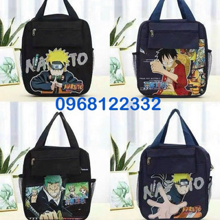 Túi đeo -Balo A36 Dùng đi học thêm hình Naruto-One piece-gấu dâu-kuromi-phi hành gia.