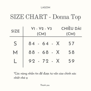LAGOM - Áo cổ tròn nhấn ly buộc eo (DONNA TOP)