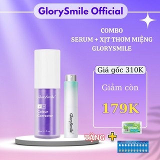  Serum Trắng Răng + Xịt Thơm Miệng GLORYSMILE Trắng Răng Hiệu Quả An Toàn 30ml