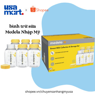 - bình trữ sữa medela 150ml/250ml in màu - kèm quà