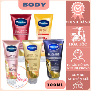 Sữa dưỡng thể Vaseline Gluta Hya 10X Serum Burst UV Lotion 300ml