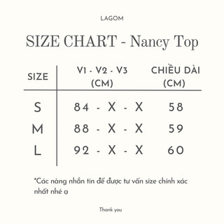 LAGOM - Áo sát nách chiết eo cài cúc (NANCY TOP)