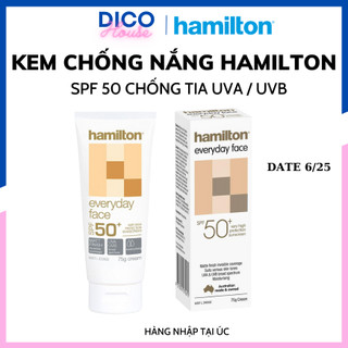 Kem chống nắng hamilton everyday face spf 50+ nội địa úc 75g