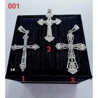 Mặt thánh giá mân côi bạc