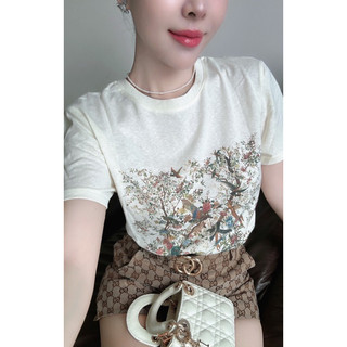 Áo phông be chim cây
