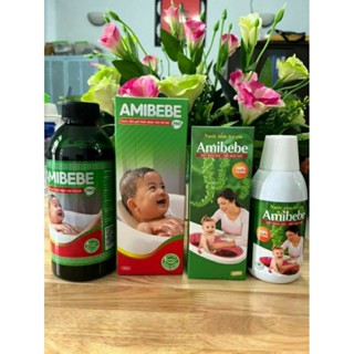 Set 2 chai Amibebe PRO nước tắm rôm sảy trẻ em  từ thảo dược chai 400ml.