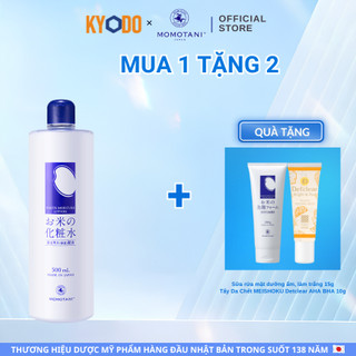 Nước Hoa Hồng Dưỡng Trắng Chiết Xuất Gạo Hữu Cơ MOMOTANI 500ML