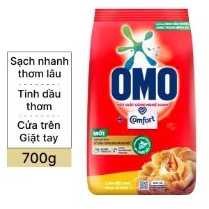 Bột giặt OMO Comfort tinh dầu thơm nồng nàn túi 700g