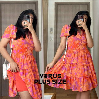 [virusplussize]Đầm Taylor 2 lớp xuất xịn bigsize