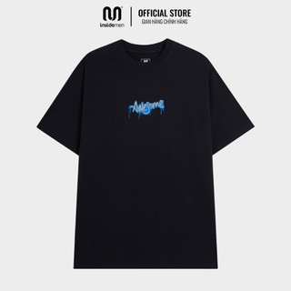 Áo Thun Local Brand INSIDEMEN In Hình Chó Snoopy Cotton Nam Nữ Unisex Tay Lỡ Oversize ITS079S3