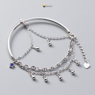 Lắc tay bạc s925 lắc tay và kiềng tay giọt nước- amooi silver at6981