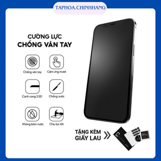 CƯỜNG LỰC IPHONE NHÁM FULL MÀN CHỐNG VÂN TAY 6/7/8Plus/x/xs/xsmax/11promax/12promax/13promax/14PROMAX/15Promax
