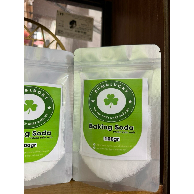 Baking soda gói 100gr đánh trắng răng, làm bột nở, tẩy trắng đồ dùng