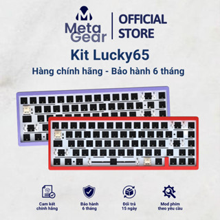 Kit bàn phím cơ Lucky65 | Nhôm CNC, 3 Mode kết nôi, Hotswap Mạch Xuôi, Led RGB