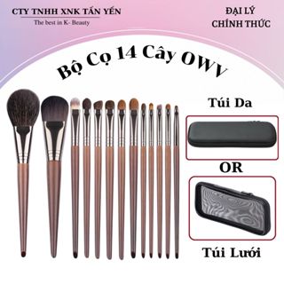Bộ Cọ Trang Điểm 14 Cây Lông Thú Thân Gỗ
