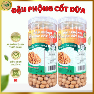 ĐẬU PHỘNG RANG NƯỚC CỐT DỪA TÂN LỘC PHÁT 1KG - COMBO 2 HŨ 500G