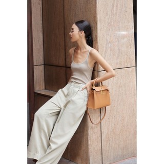 Quần jeans ống suông lai BASIC JOY PANTS