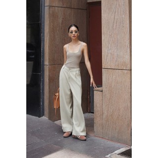 Quần jeans ống suông lai basic joy pants
