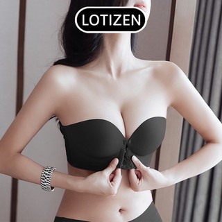  Áo ngực không dây chất su cài trước đệm dày 5cm siêu nâng đẩy không gọng cao cấp Áo lót nữ cài trước nâng ngực tạo khe 
