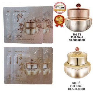 Combo 50 gói Kem Whoo tái sinh cao cấp chống lão hóa trẻ hóa làn da Cheonyuldan Ultimate Regenerating Cream