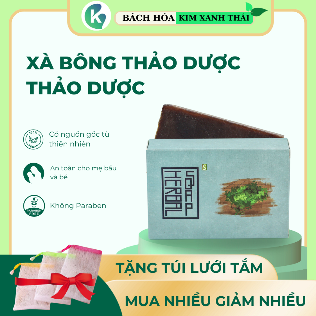 Xà Bông Thảo Dược HTX Sinh Dược 100g