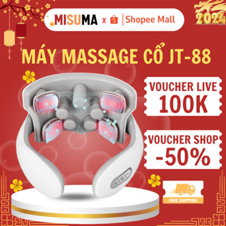 Máy Massage Cổ Vai Gáy JT88, Mát Xa Xung Điện Cùng 5 Đầu Rung Misuma Làm Giảm Nhức Mỏi BH 12 Tháng