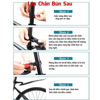 Dè Chắn Bùn Xe Đạp Touring 700c bản mới dày dặn, Dè chắn bùn xe đạp bánh nhỏ dẻo dai