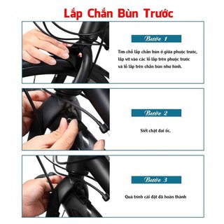 Dè Chắn Bùn Xe Đạp Touring 700c bản mới dày dặn, Dè chắn bùn xe đạp bánh nhỏ dẻo dai