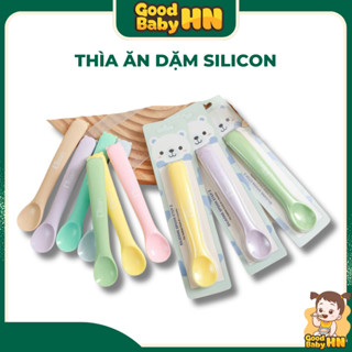 Thìa ăn dặm silicon Misan cho bé ăn dặm từ 4 tháng - E23