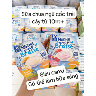 Sữa chua phô mai Nestle 10m của Pháp lốc 2 hộp
